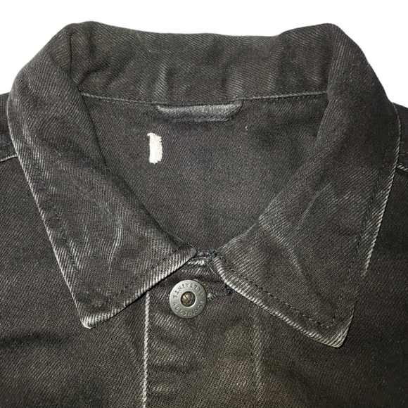 All saints black demin jacket - Picture 6 of 15